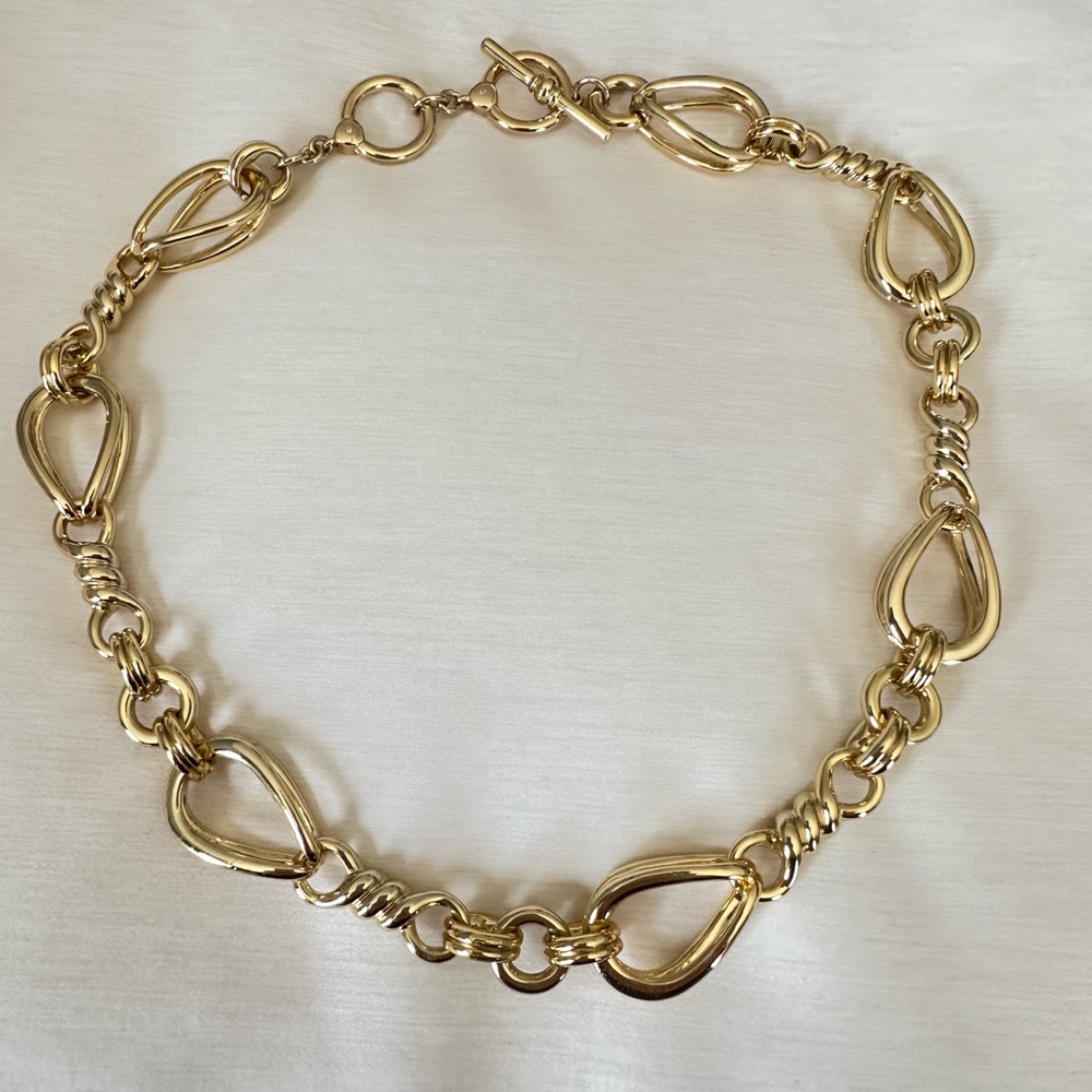 Brooks Brothers Gold Link Necklace 17.5” long